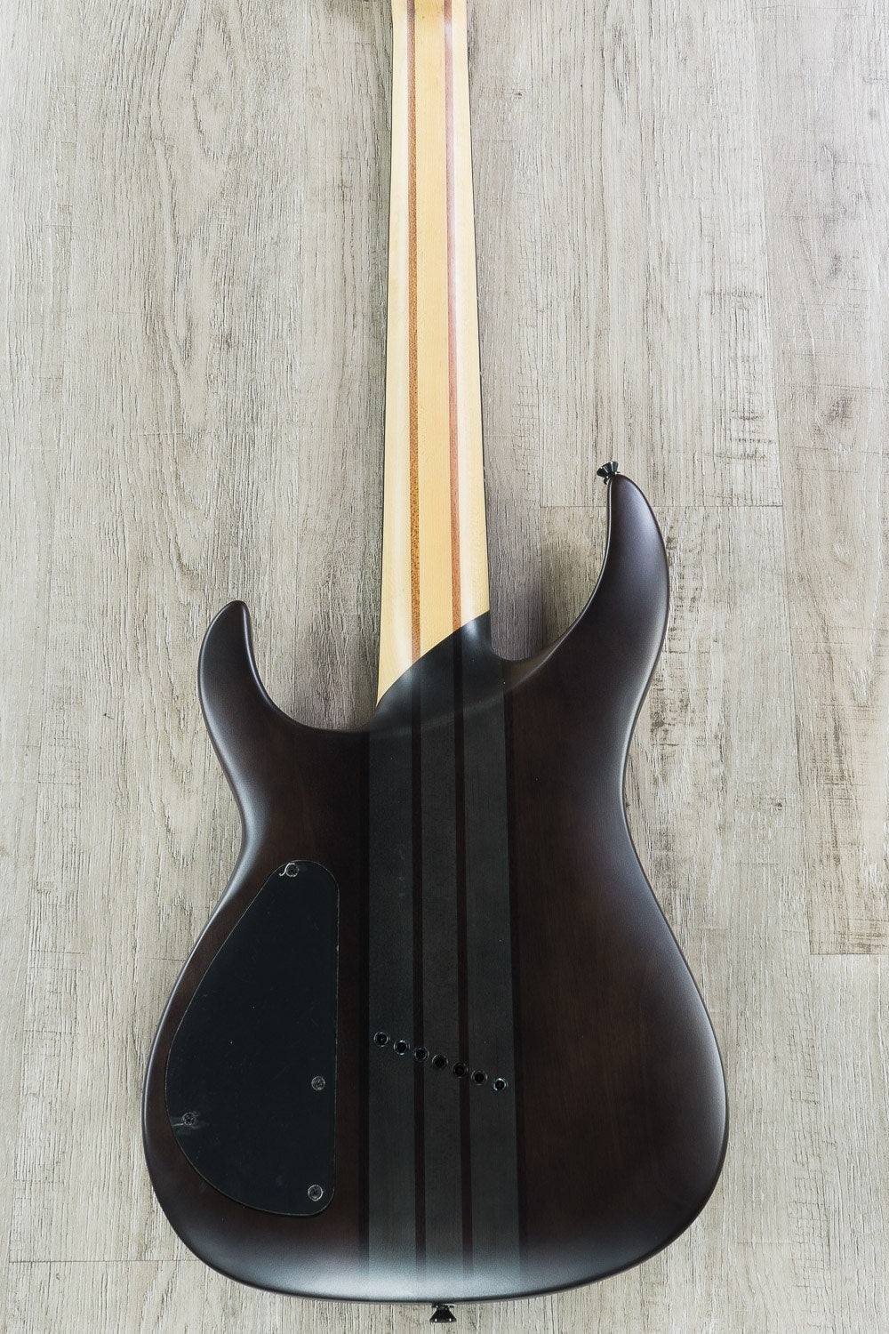 Legator Ninja R 300-PRO Multi-Scale 7-String Electric Guitar, Ebony Fingerboard - Satin Charcoal / Black Burl