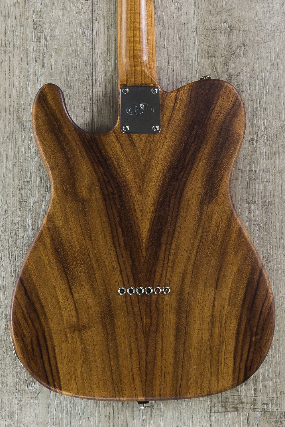 G&L USA Custom Shop ASAT Classic Bluesboy Electric Guitar, Roasted Flame Maple Neck, Hard Case - Natural Satin Frost