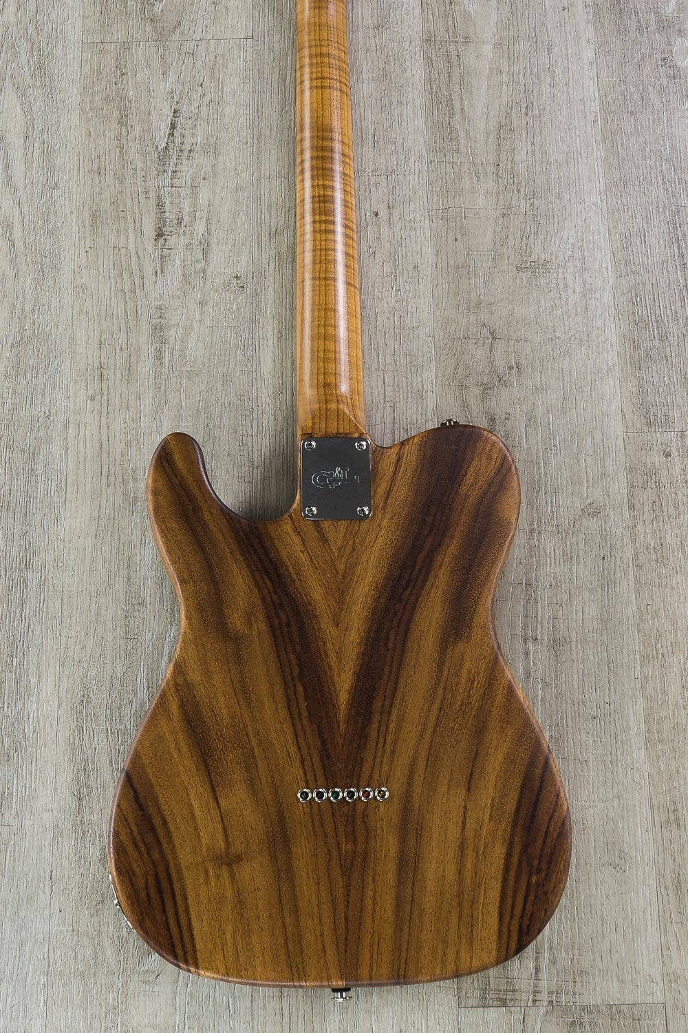 G&L USA Custom Shop ASAT Classic Bluesboy Electric Guitar, Roasted Flame Maple Neck, Hard Case - Natural Satin Frost