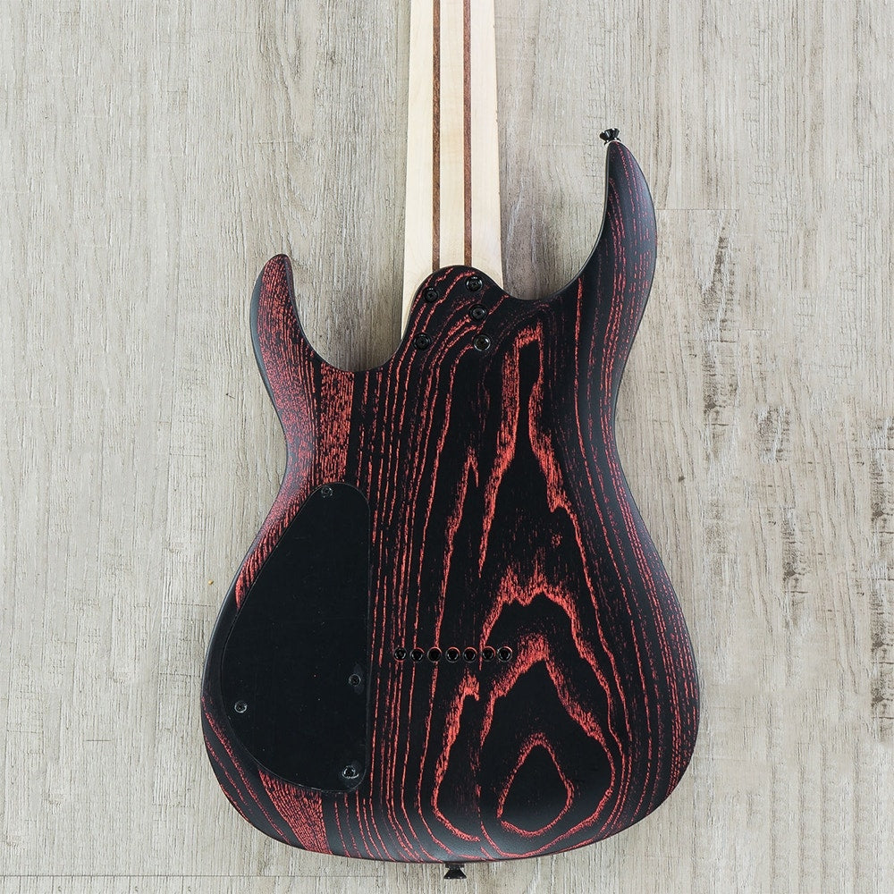 Legator Ninja NRA 7-String Electric Guitar, Maple Fingerboard - Scarlett Red/Black