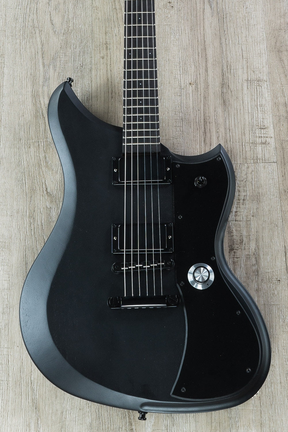 Dunable Murder Yeti HH Electric Guitar, Maple Fretboard, Hard Case - Black Matte Finish
