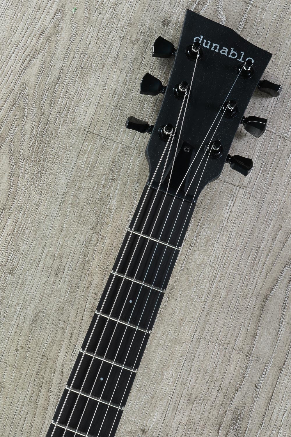 Dunable Murder Yeti HH Electric Guitar, Maple Fretboard, Hard Case - Black Matte Finish