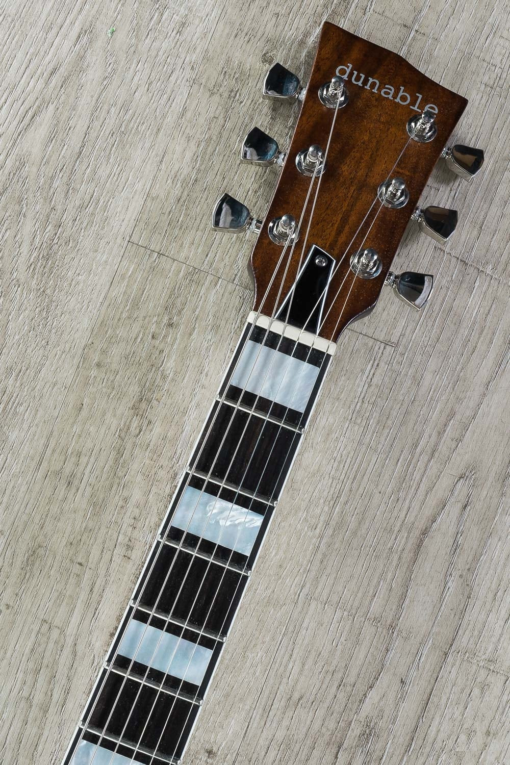 Dunable Yeti Electric Guitar, Ebony Fretboard, Hard Case - Walnut Stain