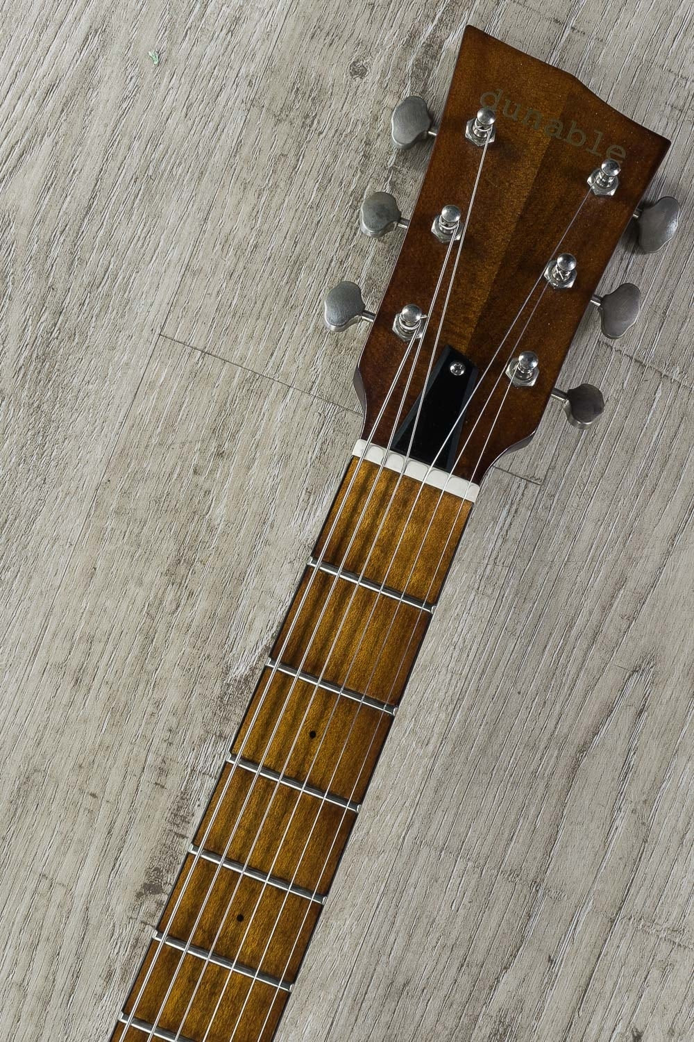 Dunable Yeti Electric Guitar, Maple Fretboard, Hard Case - Light Brown Amber Stain