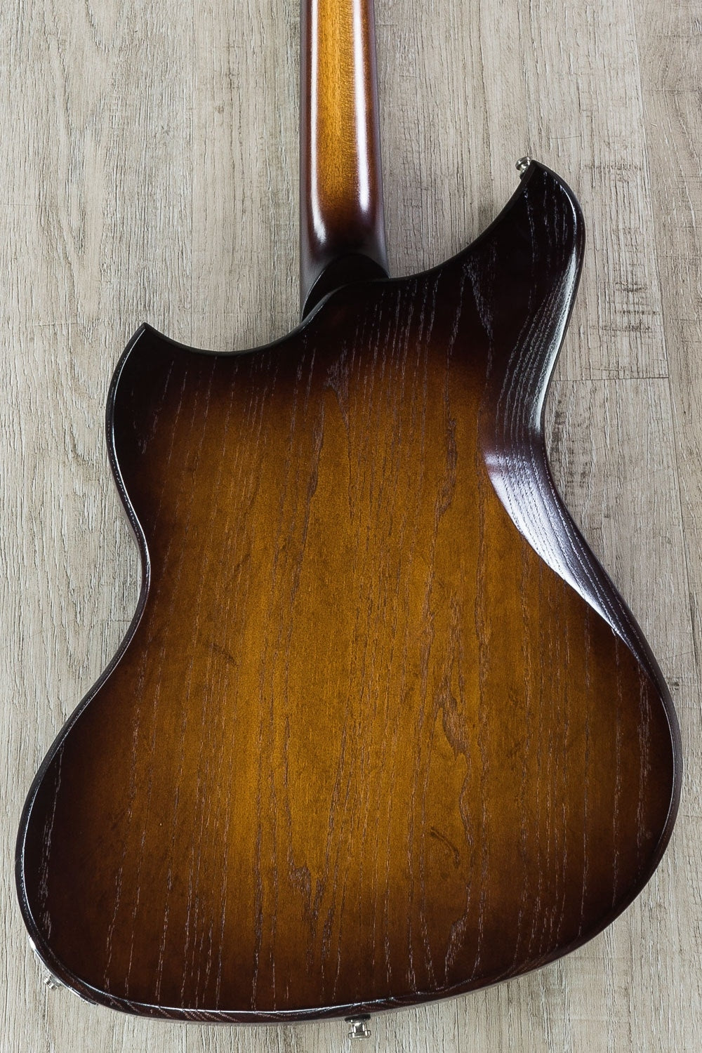 Dunable Yeti Electric Guitar, Maple Fretboard, Hard Case - Light Brown Amber Stain