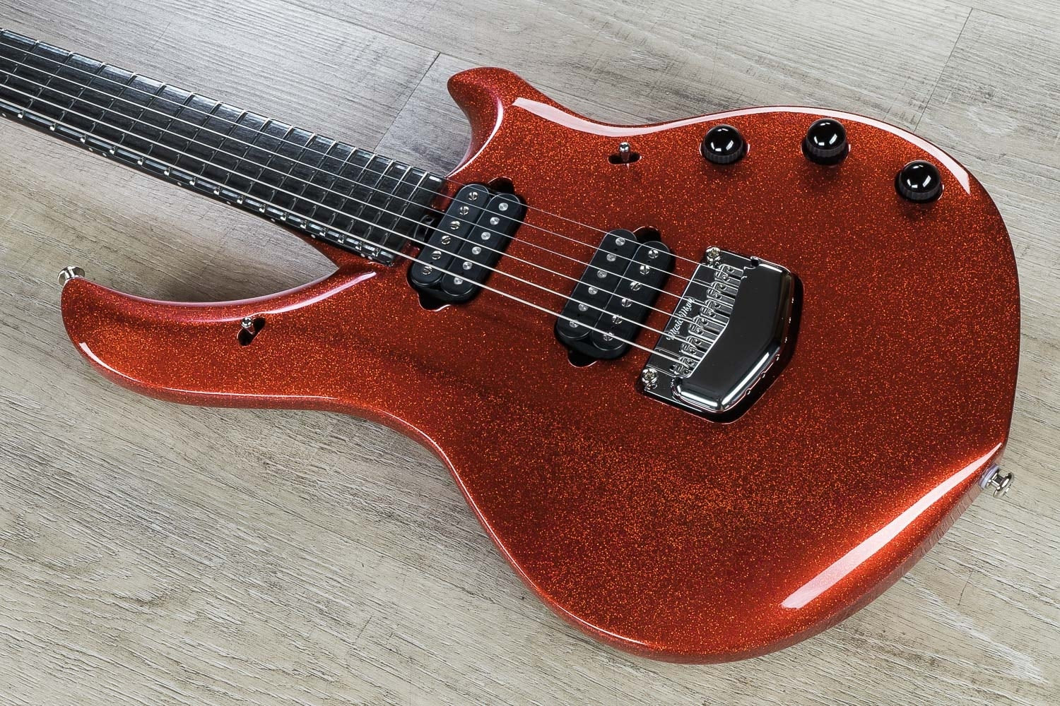 Ernie Ball Music Man BFR John Petrucci Majesty 6-String Electric Guitar with Hard Case - Cinnabar Red Sparkle (1)