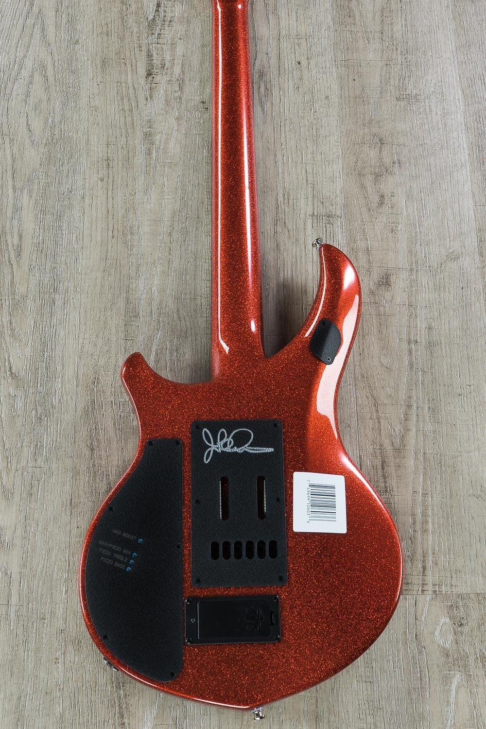 Ernie Ball Music Man BFR John Petrucci Majesty 6-String Electric Guitar with Hard Case - Cinnabar Red Sparkle (1)