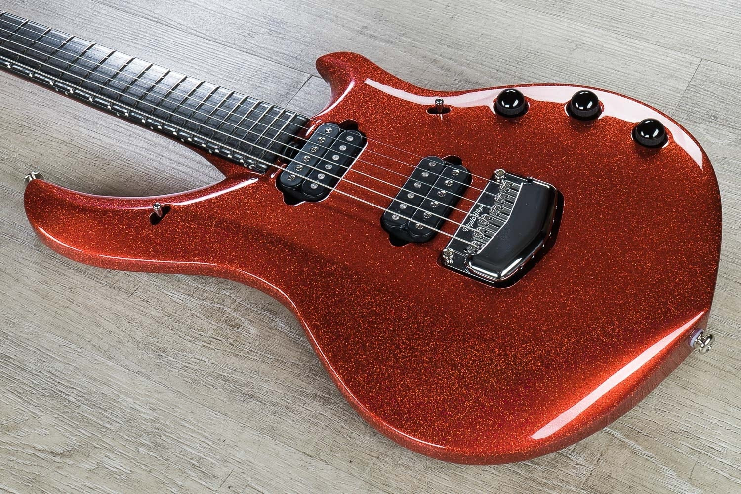 Ernie Ball Music Man BFR John Petrucci Majesty 6-String Electric Guitar with Hard Case - Cinnabar Red Sparkle