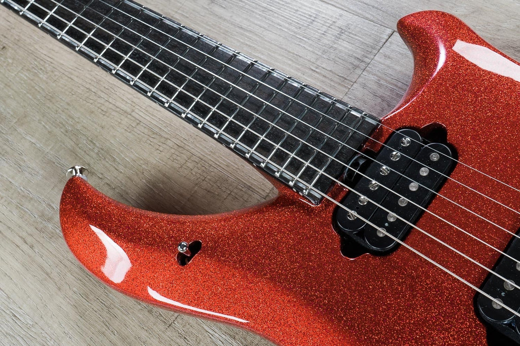 Ernie Ball Music Man BFR John Petrucci Majesty 6-String Electric Guitar with Hard Case - Cinnabar Red Sparkle