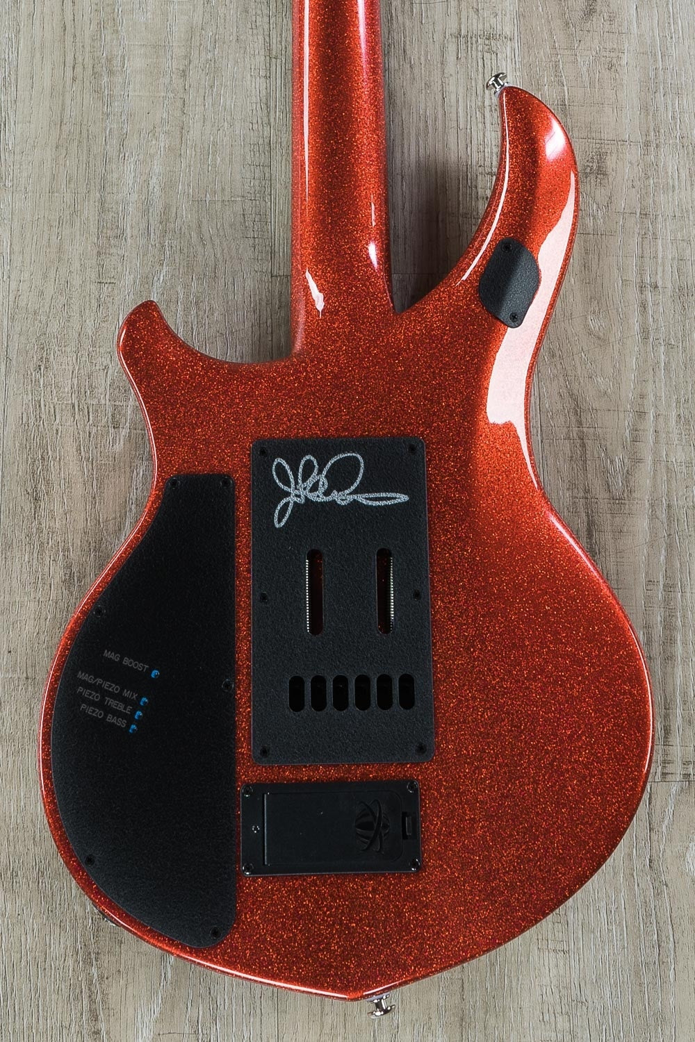 Ernie Ball Music Man BFR John Petrucci Majesty 6-String Electric Guitar with Hard Case - Cinnabar Red Sparkle