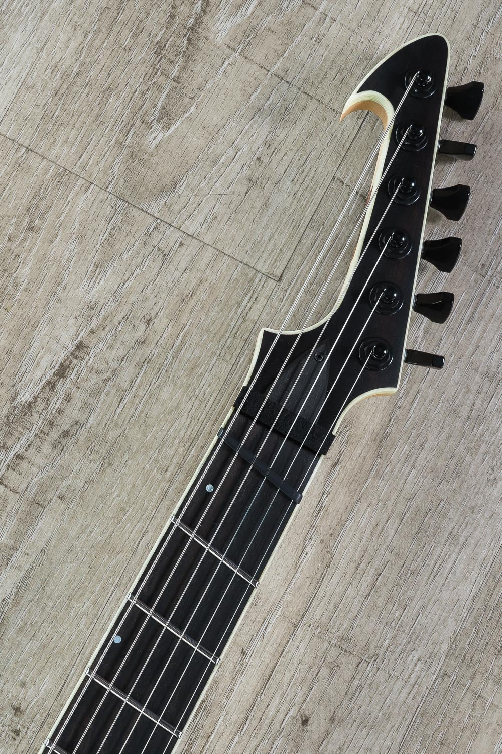 Skervesen Swan 6 FF Multi-Scale Electric Guitar, Swamp Ash, Black Limba, Ebony Fingerboard, Hiscox Hard Case - Natural