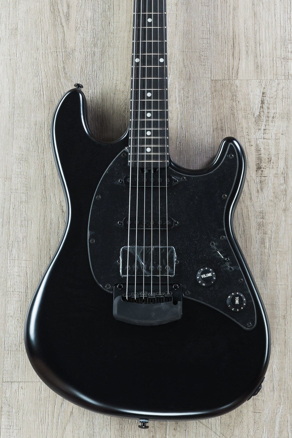 Ernie Ball Music Man Cutlass RS HSS Electric Guitar, Stealth Ebony Neck, Hard Case - Stealth Black