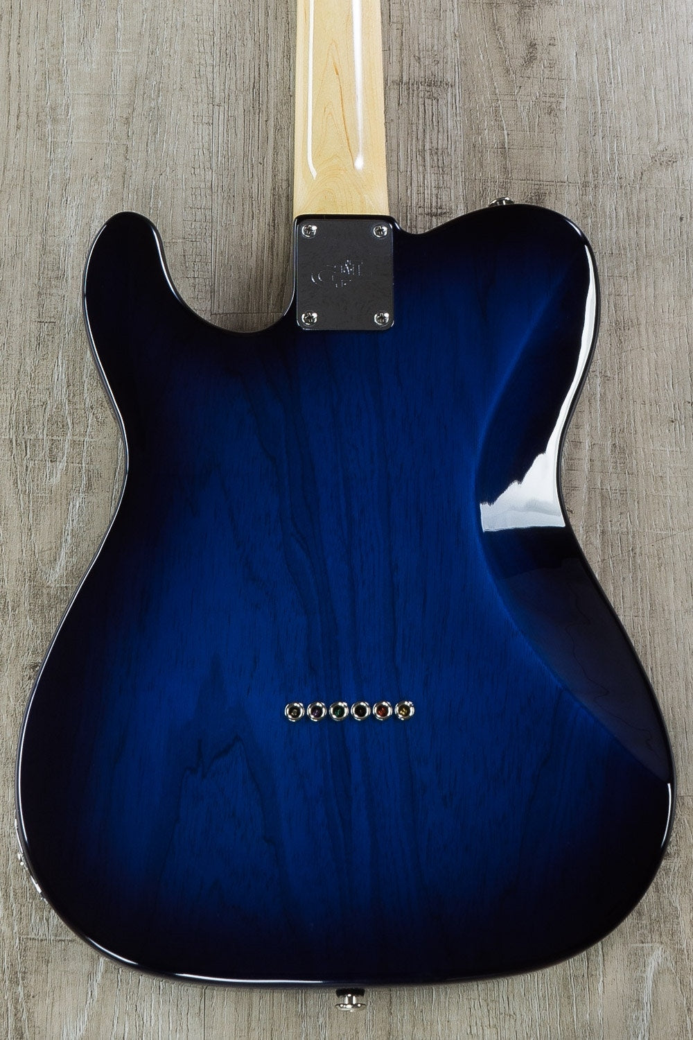 G&L USA Fullerton Deluxe ASAT Classic Bluesboy Electric Guitar, Swamp Ash Body, Maple Fingerboard, Hard Case - Blueburst