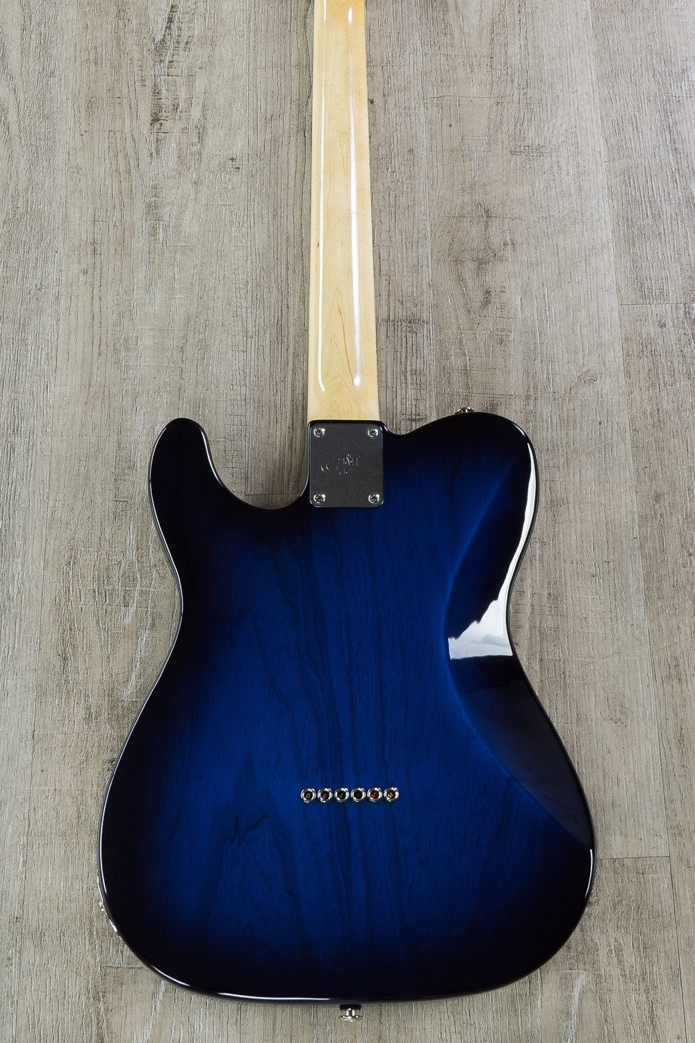 G&L USA Fullerton Deluxe ASAT Classic Bluesboy Electric Guitar, Swamp Ash Body, Maple Fingerboard, Hard Case - Blueburst