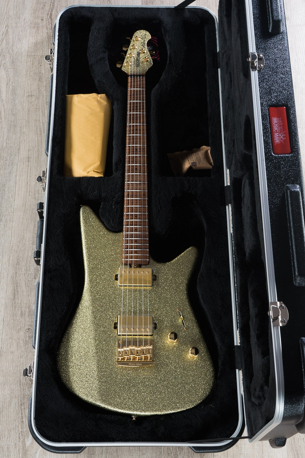 Ernie Ball Music Man BFR Albert Lee Electric Guitar, Figured Roasted Maple Fingerboard, Electric Shimmer (G87885)