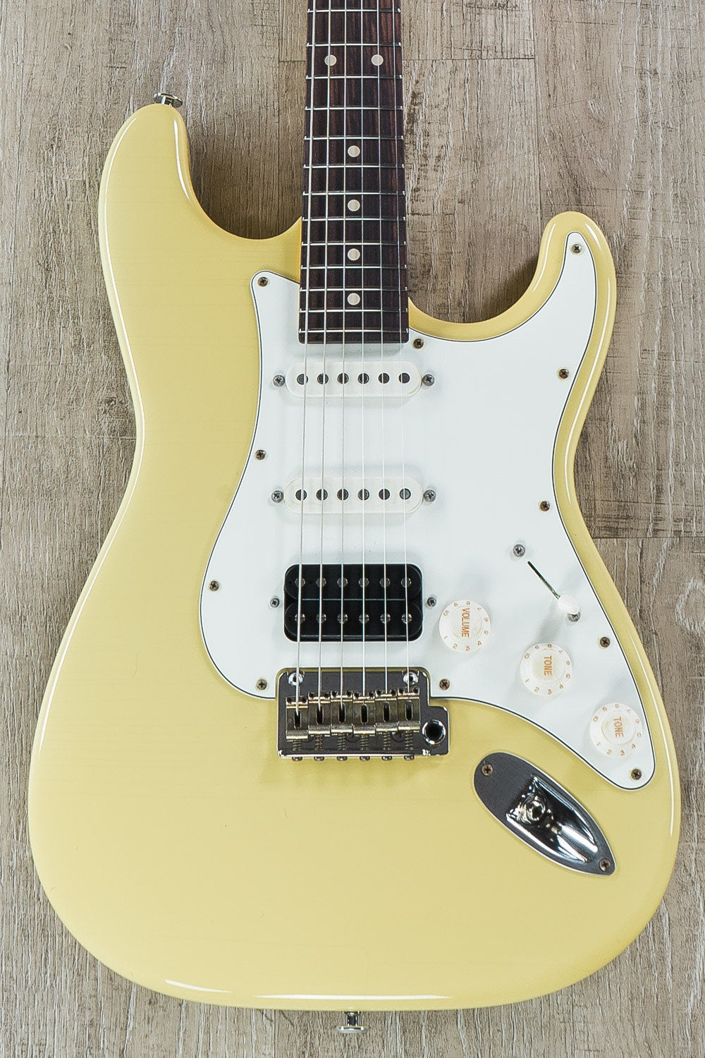 Suhr Classic S Antique HSS Electric Guitar, Alder Body, Rosewood Fingerboard, Gig Bag - Vintage Yellow