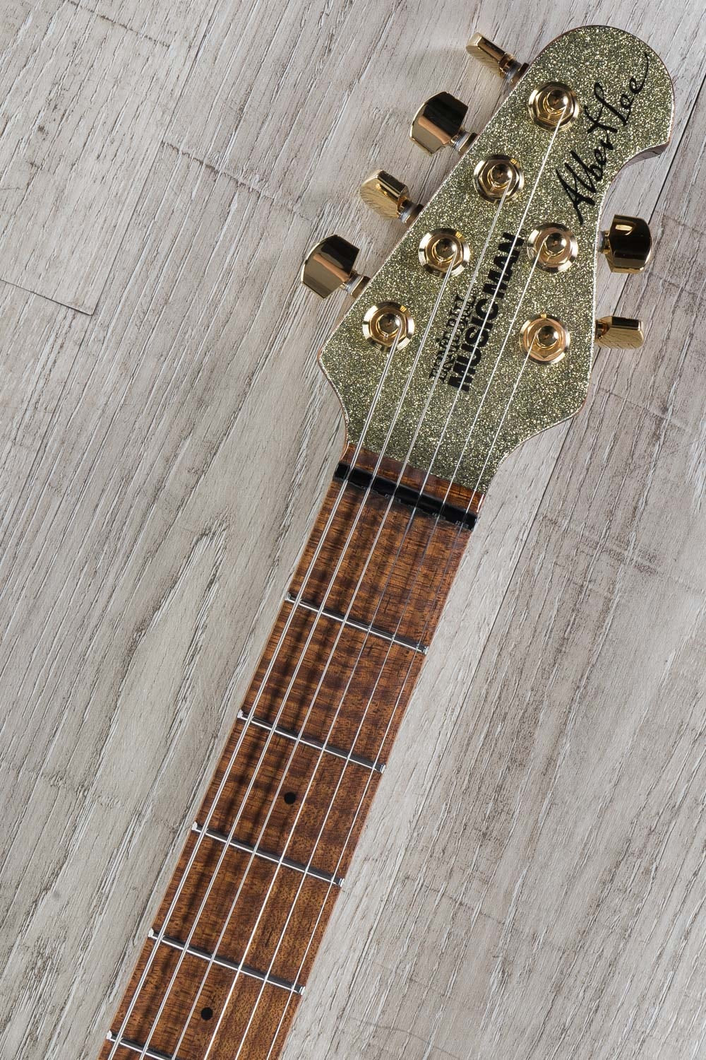 Ernie Ball Music Man BFR Albert Lee Electric Guitar, Figured Roasted Maple Fingerboard, Electric Shimmer (G87885)