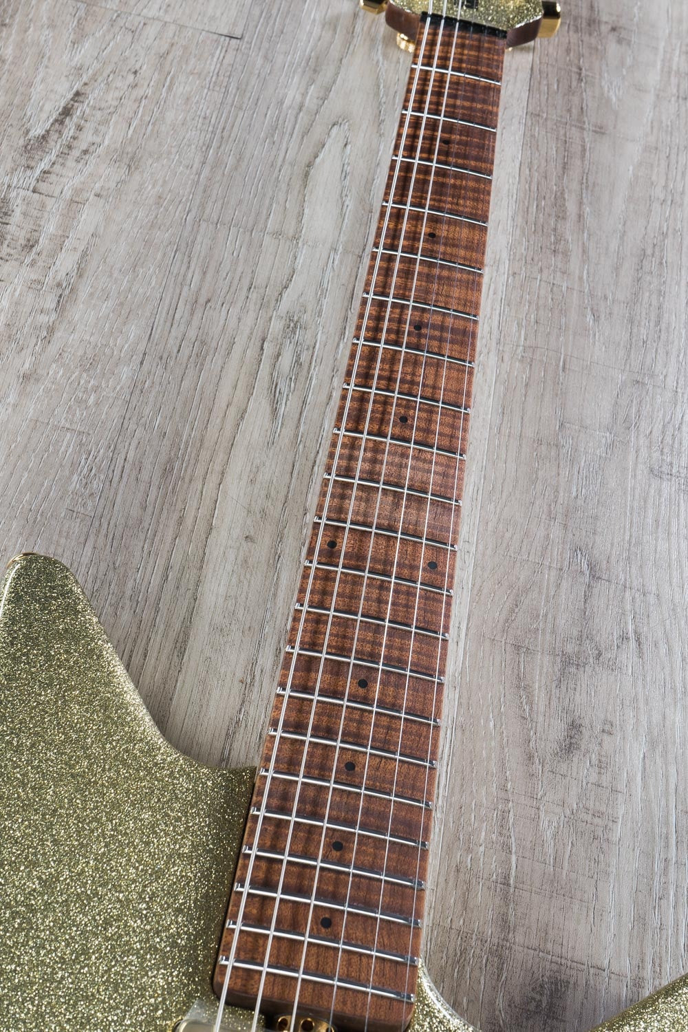 Ernie Ball Music Man BFR Albert Lee Electric Guitar, Figured Roasted Maple Fingerboard, Electric Shimmer (G87885)