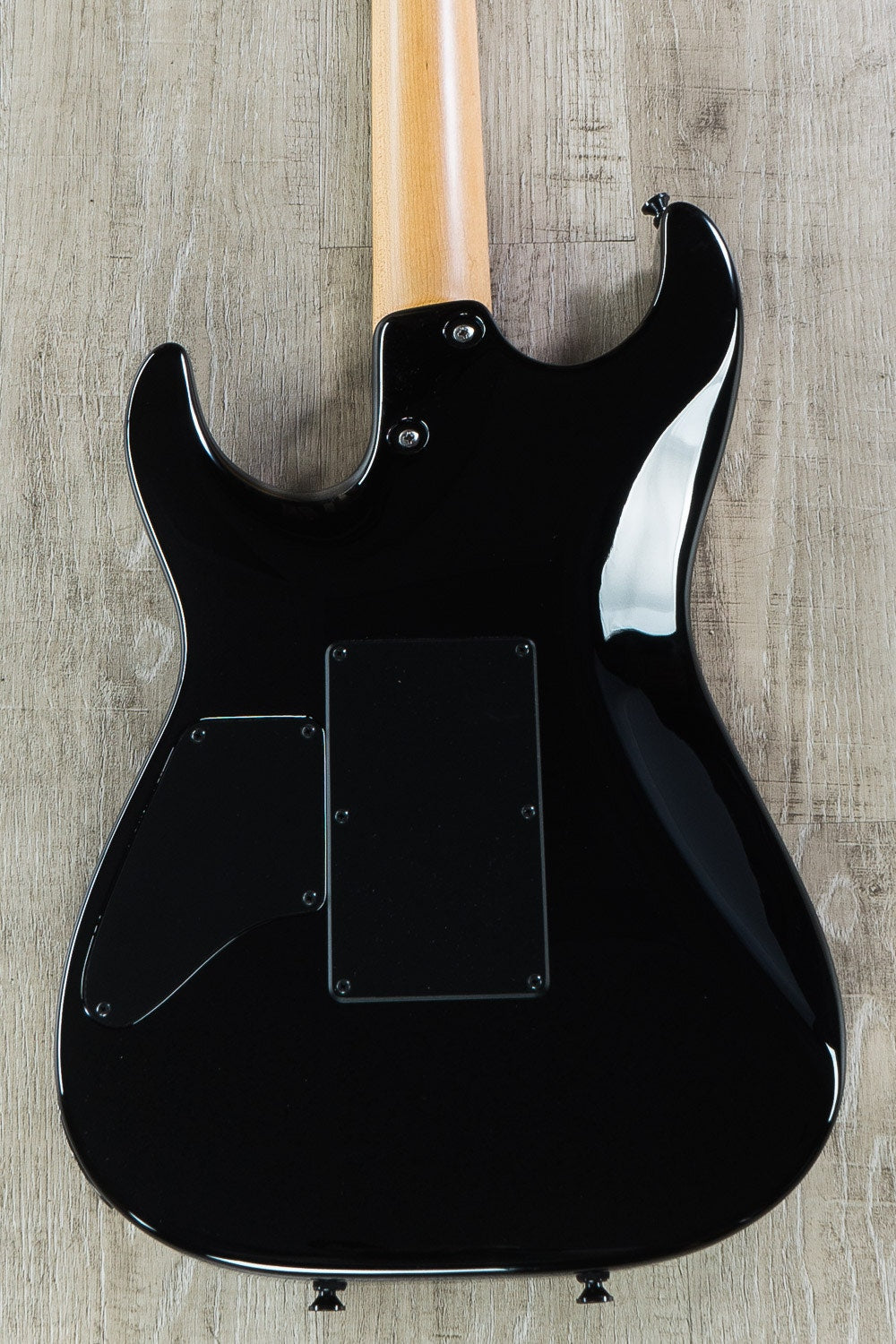 Anderson Guitarworks Drop Top Electric Guitar, Flame Maple Top, Roasted Maple Neck, Hard Case - Black to Blue Burst