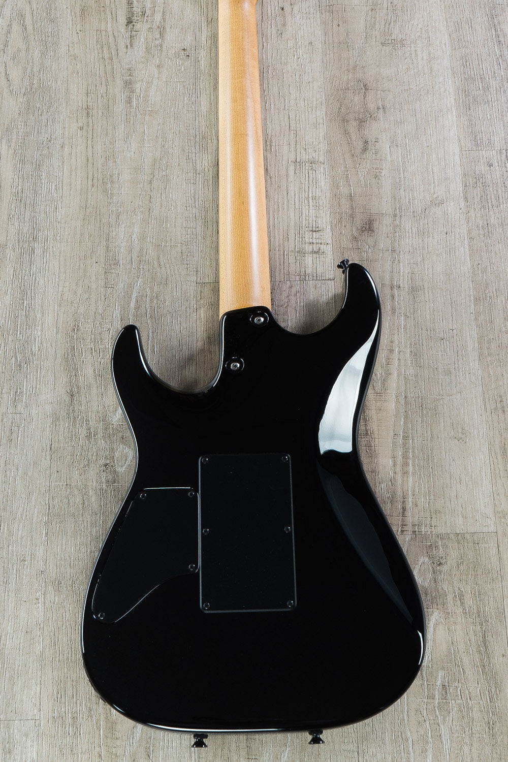 Anderson Guitarworks Drop Top Electric Guitar, Flame Maple Top, Roasted Maple Neck, Hard Case - Black to Blue Burst
