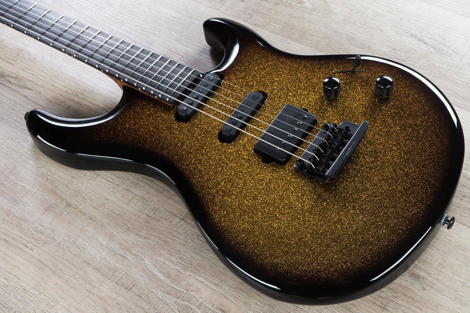 Ernie Ball Music Man BFR Luke III Electric Guitar, Ebony Fingerboard, Shadow Gold (G89525)
