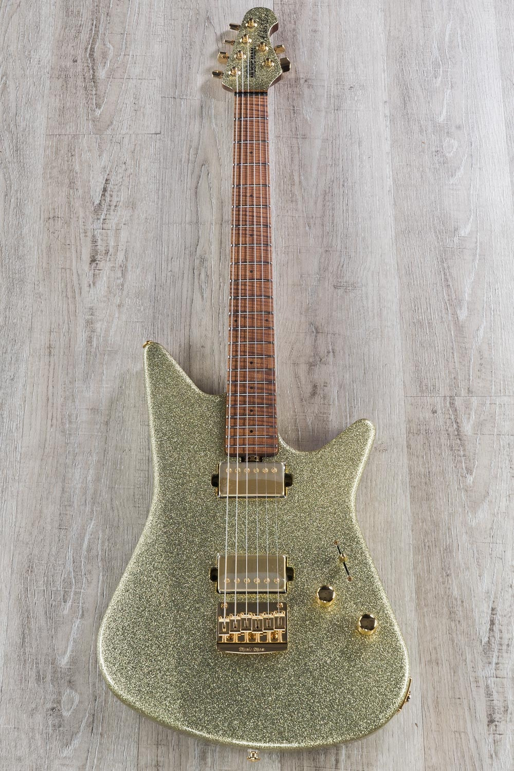 Ernie Ball Music Man BFR Albert Lee Electric Guitar, Figured Roasted Maple Fingerboard, Electric Shimmer (G87815)