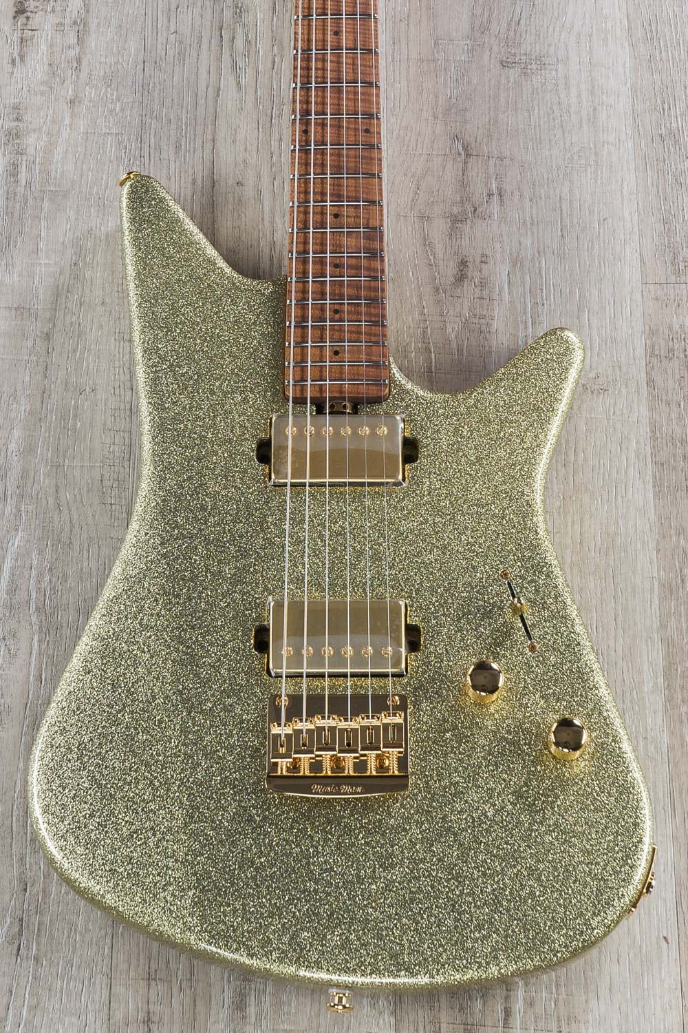 Ernie Ball Music Man BFR Albert Lee Electric Guitar, Figured Roasted Maple Fingerboard, Electric Shimmer (G87815)