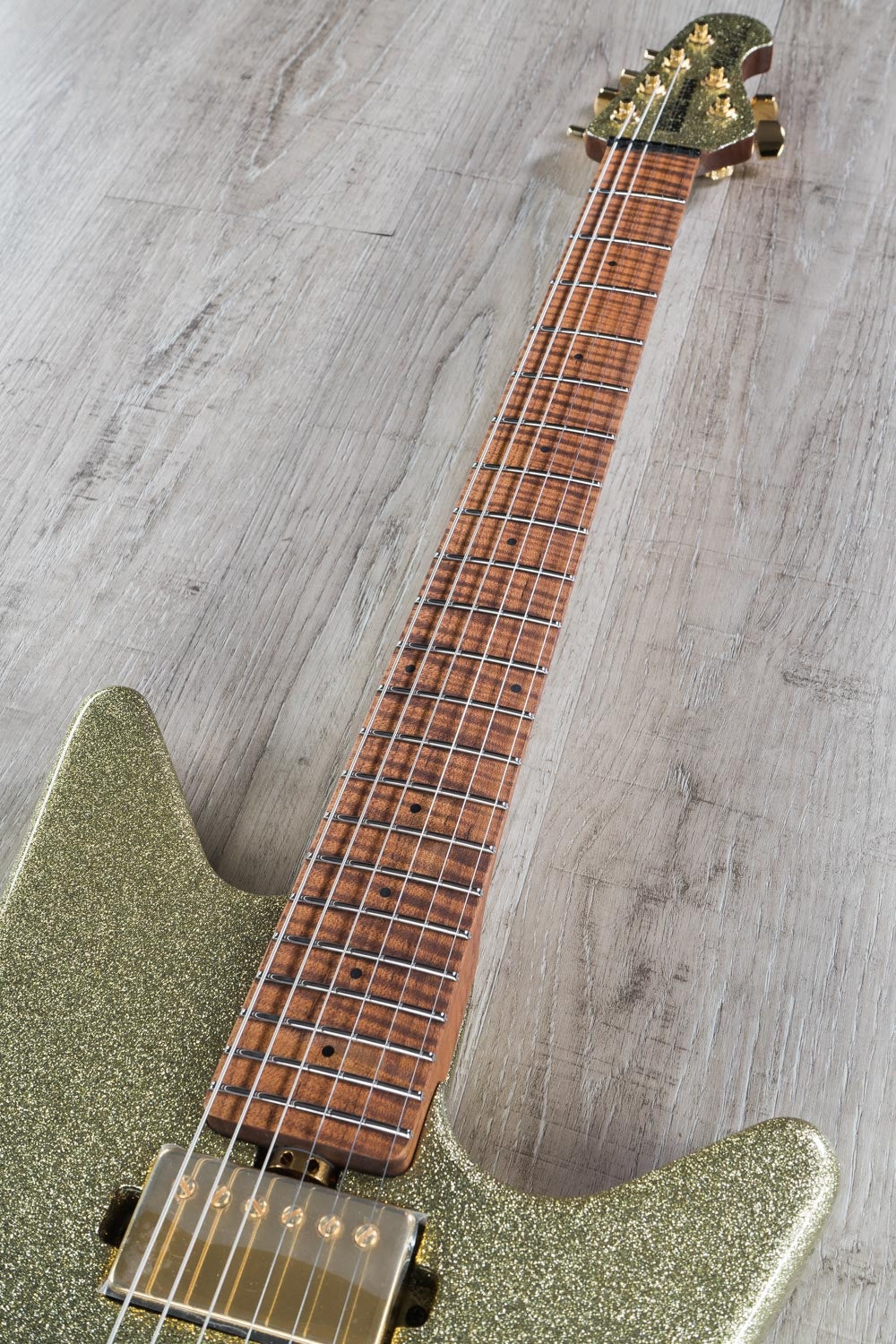 Ernie Ball Music Man BFR Albert Lee Electric Guitar, Figured Roasted Maple Fingerboard, Electric Shimmer (G87815)
