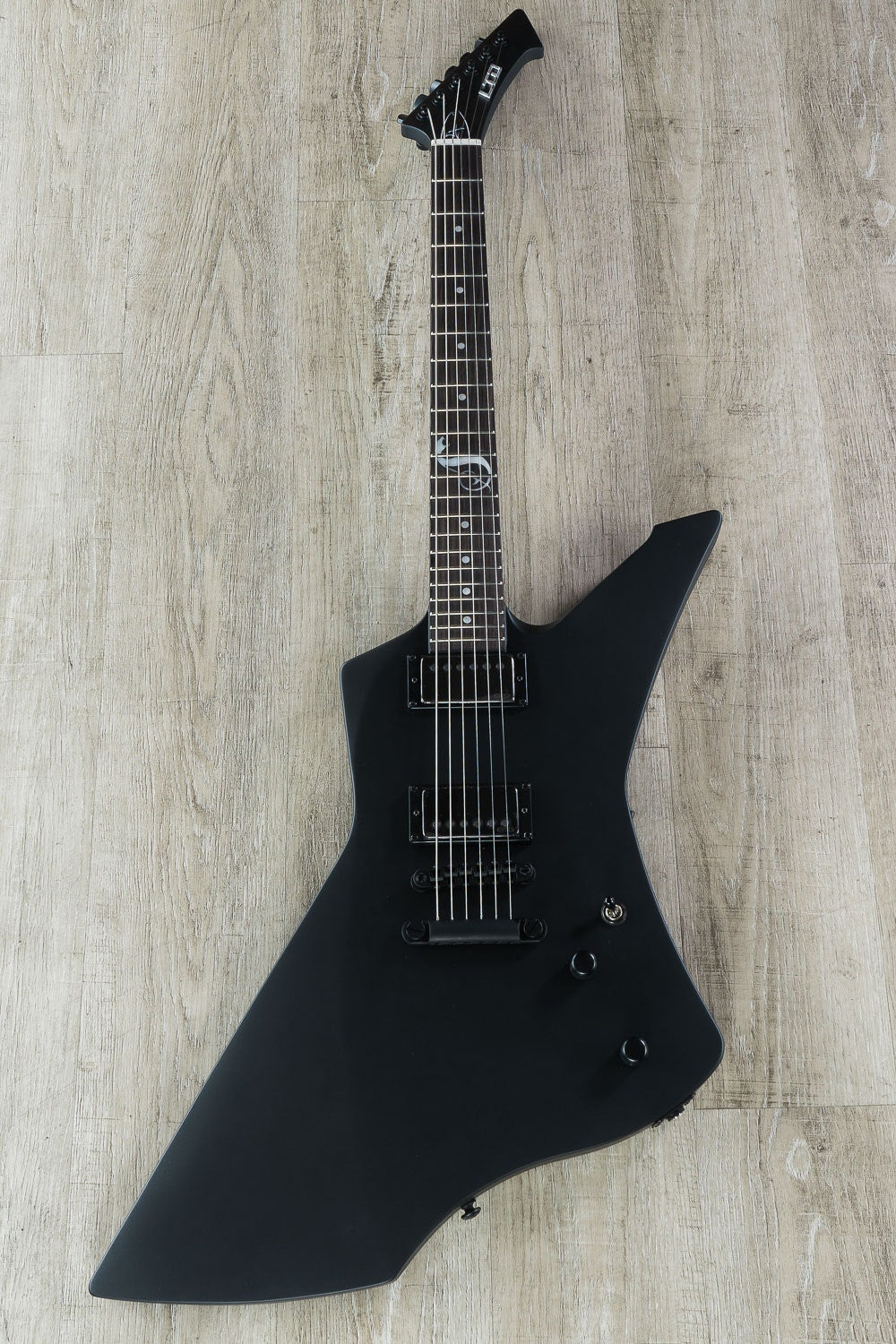 ESP LTD James Hetfield Signature Snakebyte Electric Guitar with Hard Case - Black Satin Finish (B-STOCK)