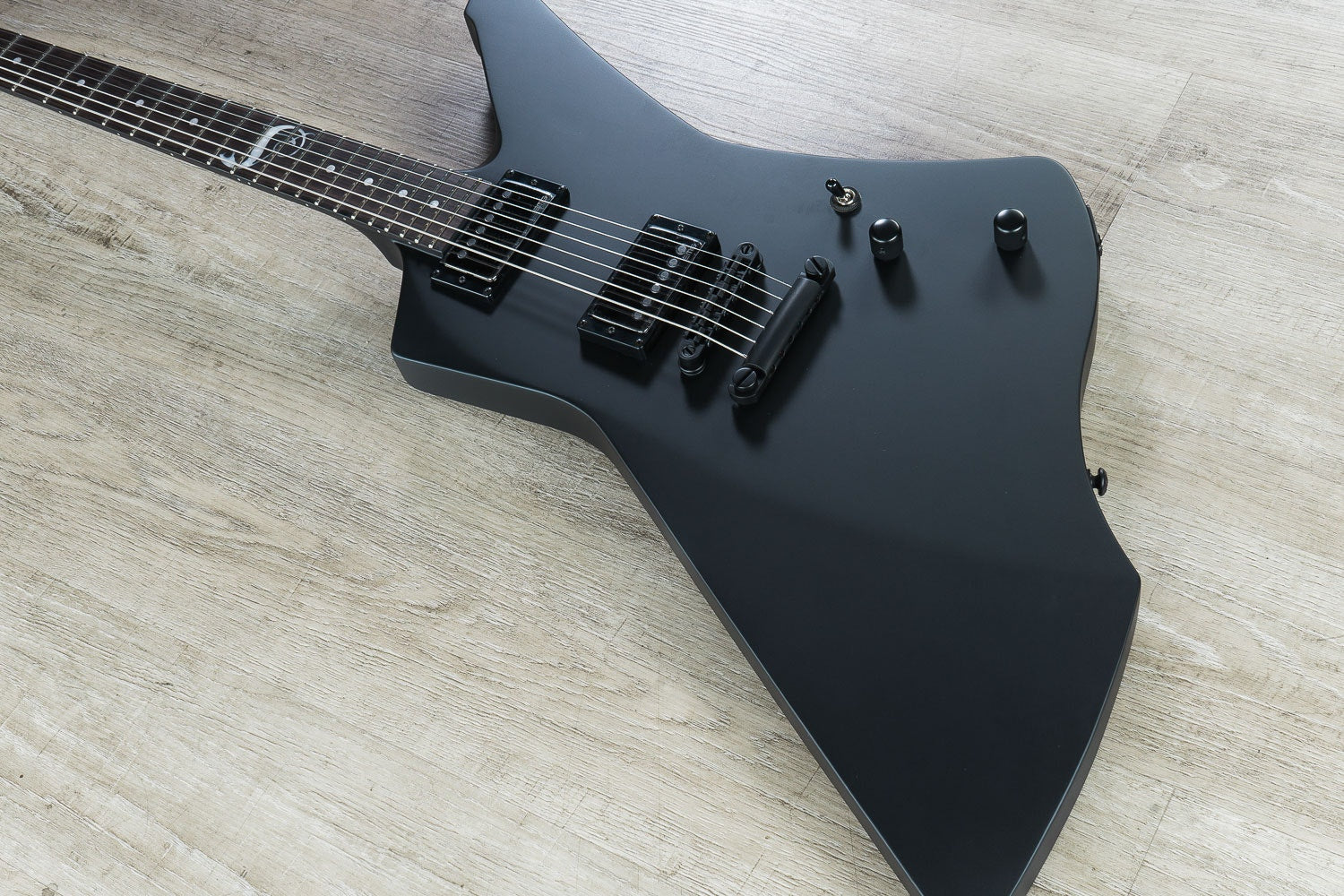 ESP LTD James Hetfield Signature Snakebyte Electric Guitar with Hard Case - Black Satin Finish (B-STOCK)