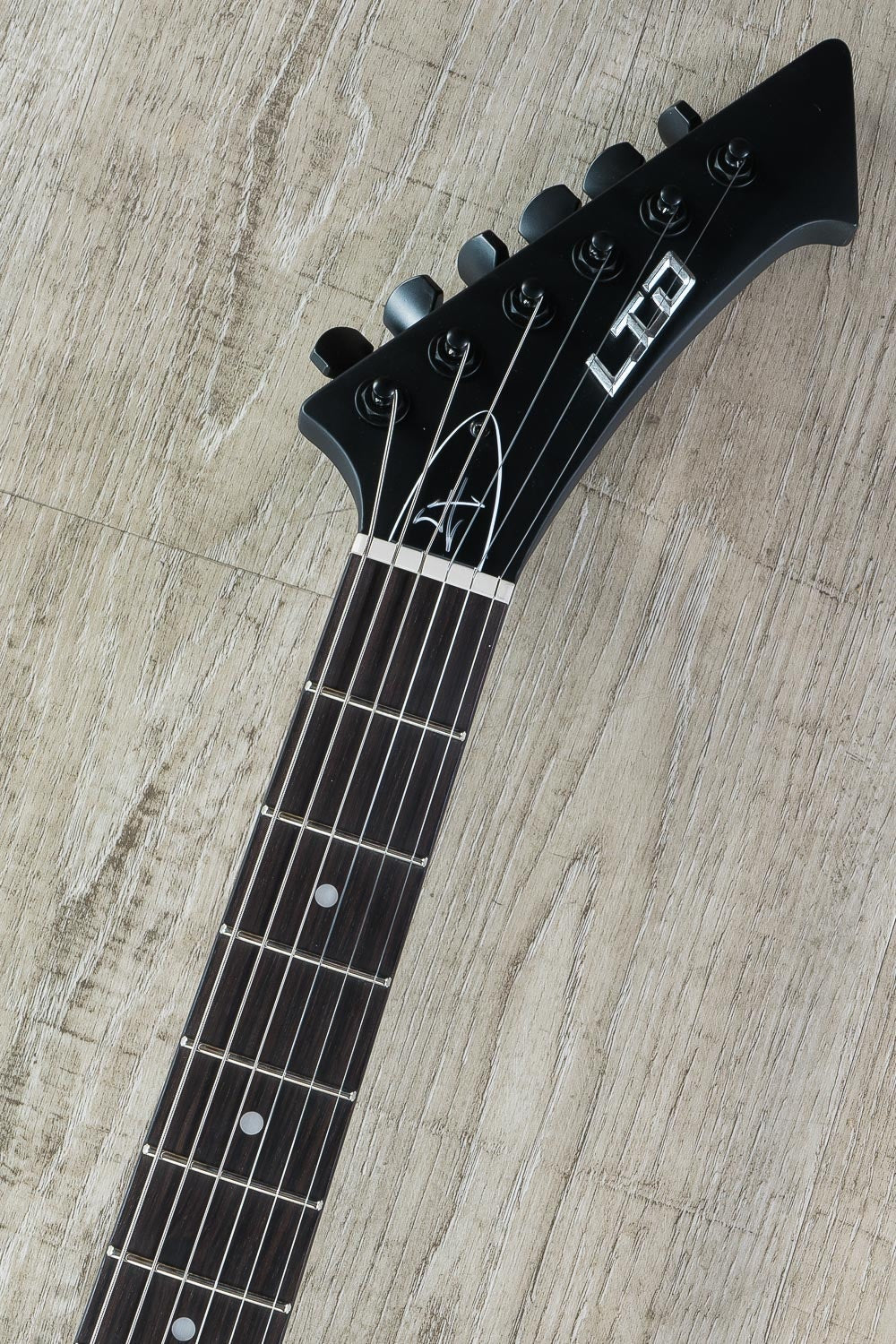 ESP LTD James Hetfield Signature Snakebyte Electric Guitar with Hard Case - Black Satin Finish (B-STOCK)