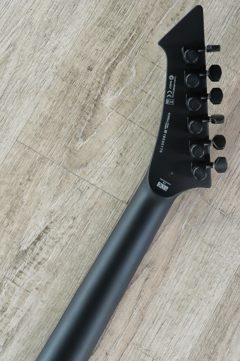 ESP LTD James Hetfield Signature Snakebyte Electric Guitar with Hard Case - Black Satin Finish (B-STOCK)