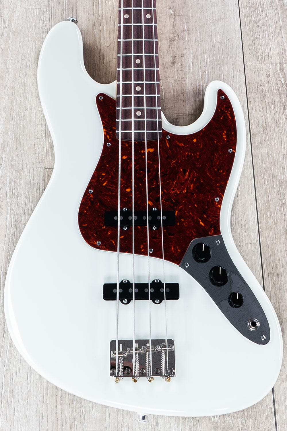 Suhr Classic J Bass Guitar w/ Gig Bag, Indian Rosewood Fingerboard, Olympic White