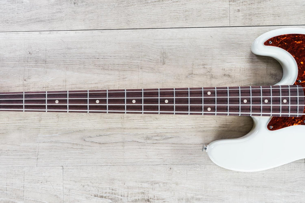 Suhr Classic J Bass Guitar w/ Gig Bag, Indian Rosewood Fingerboard, Olympic White