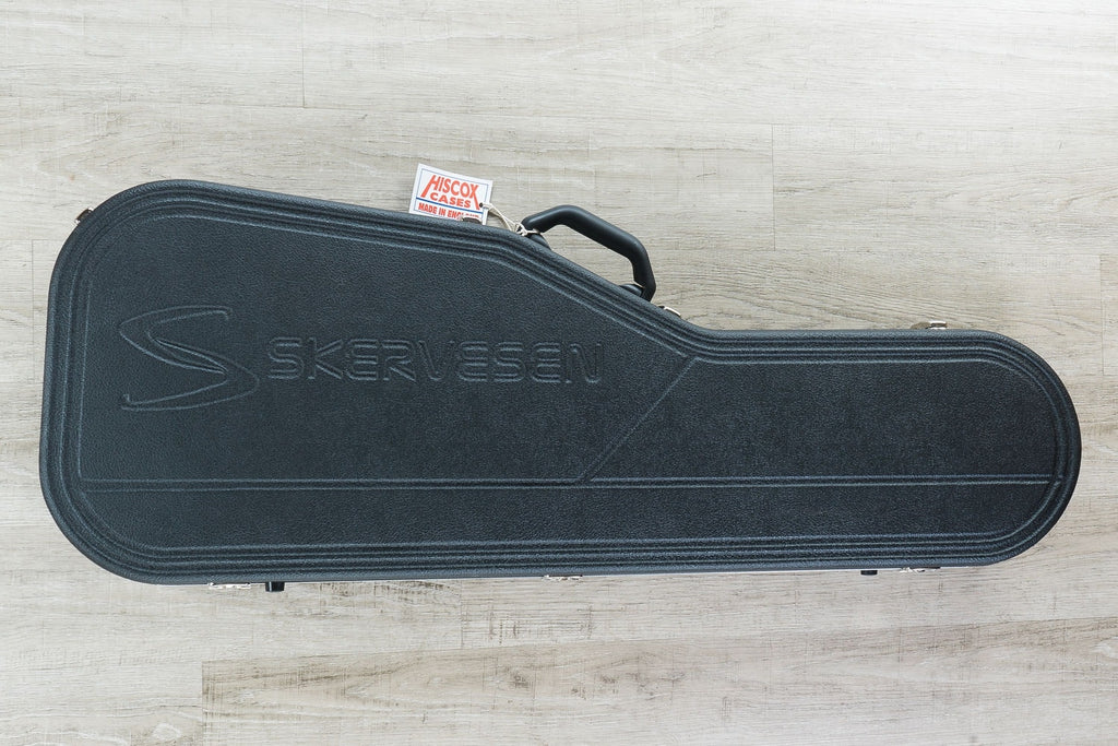 Skervesen Swan 7 FF 7-String Fanned Fret Electric Guitar, Quilted Maple 4A Top, Hard Case - Deep Ocean