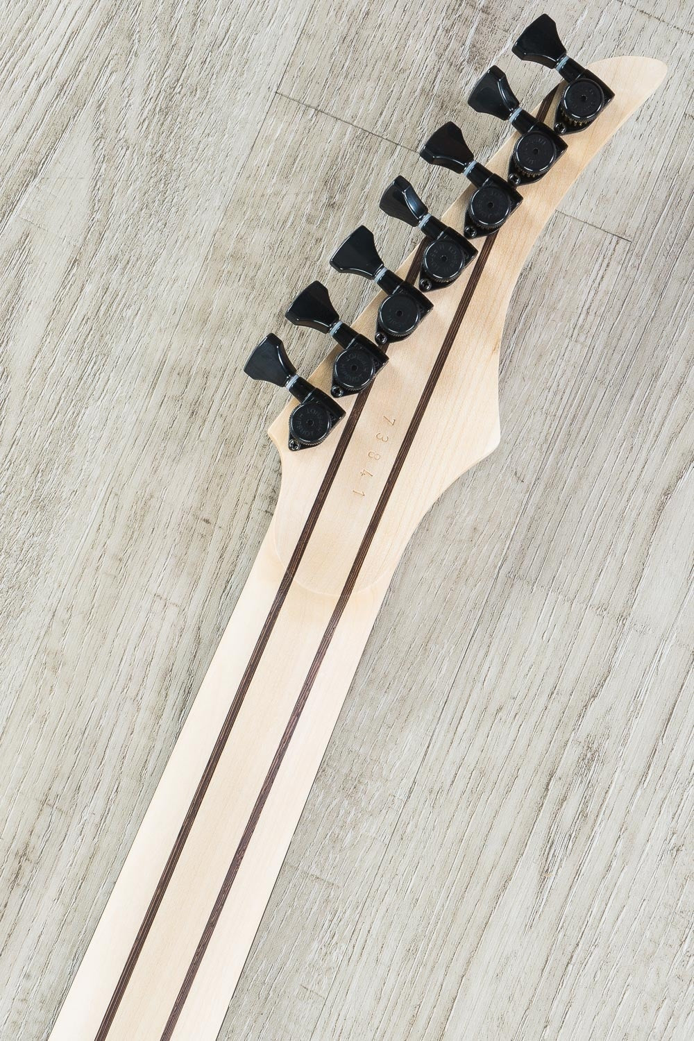Skervesen Swan 7 FF 7-String Fanned Fret Electric Guitar, Quilted Maple 4A Top, Hard Case - Deep Ocean