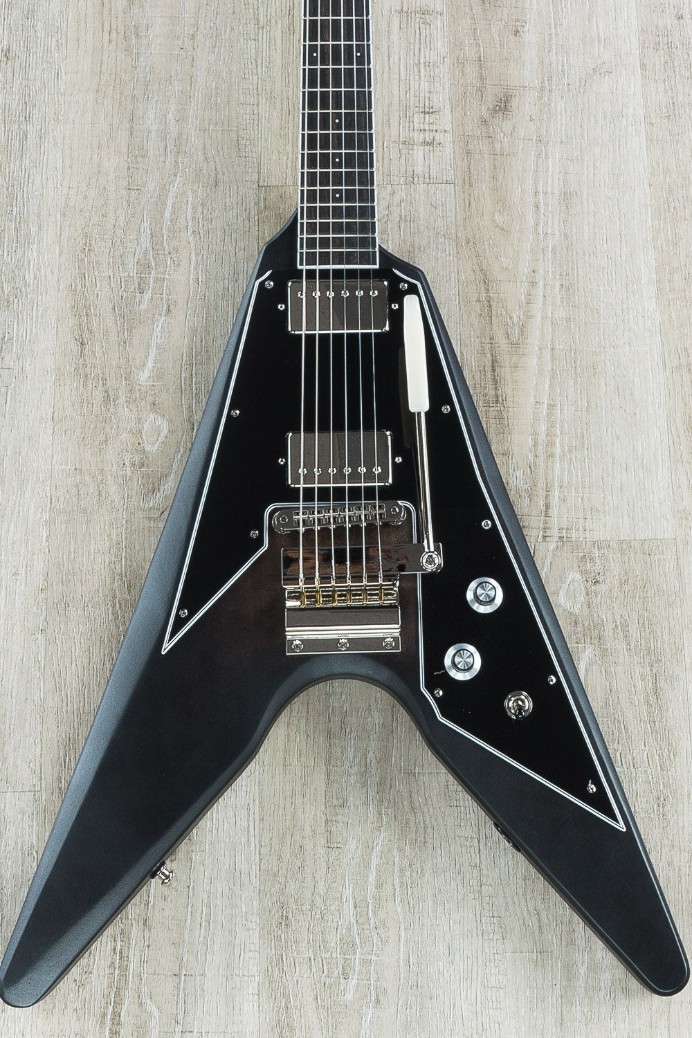Dunable Guitars Asteroid Electric Guitar, Ebony Fretboard, SKB Padded Gig Bag - Black Burst Satin