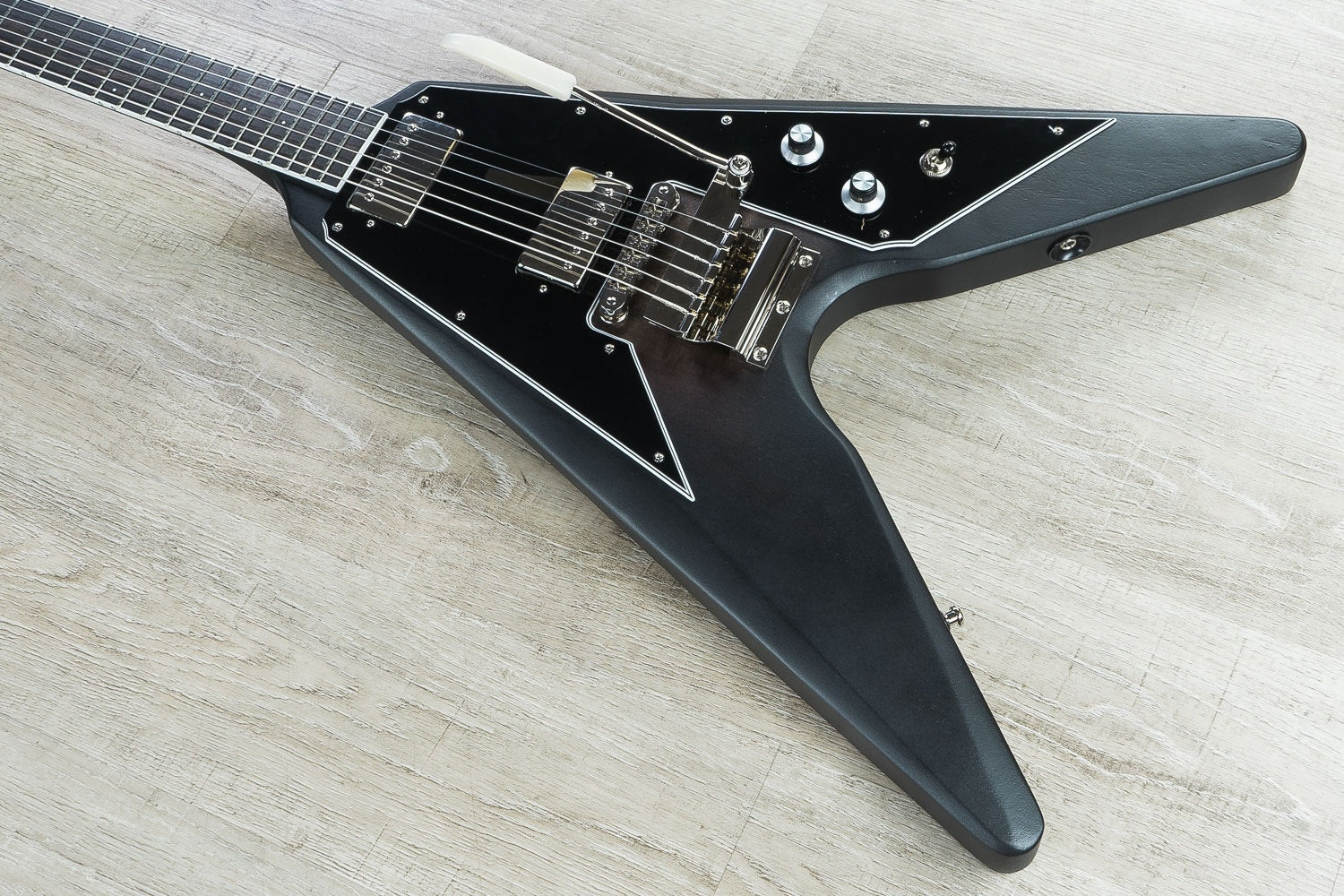 Dunable Guitars Asteroid Electric Guitar, Ebony Fretboard, SKB Padded Gig Bag - Black Burst Satin