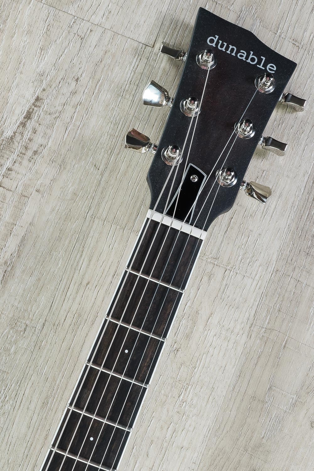 Dunable Guitars Asteroid Electric Guitar, Ebony Fretboard, SKB Padded Gig Bag - Black Burst Satin