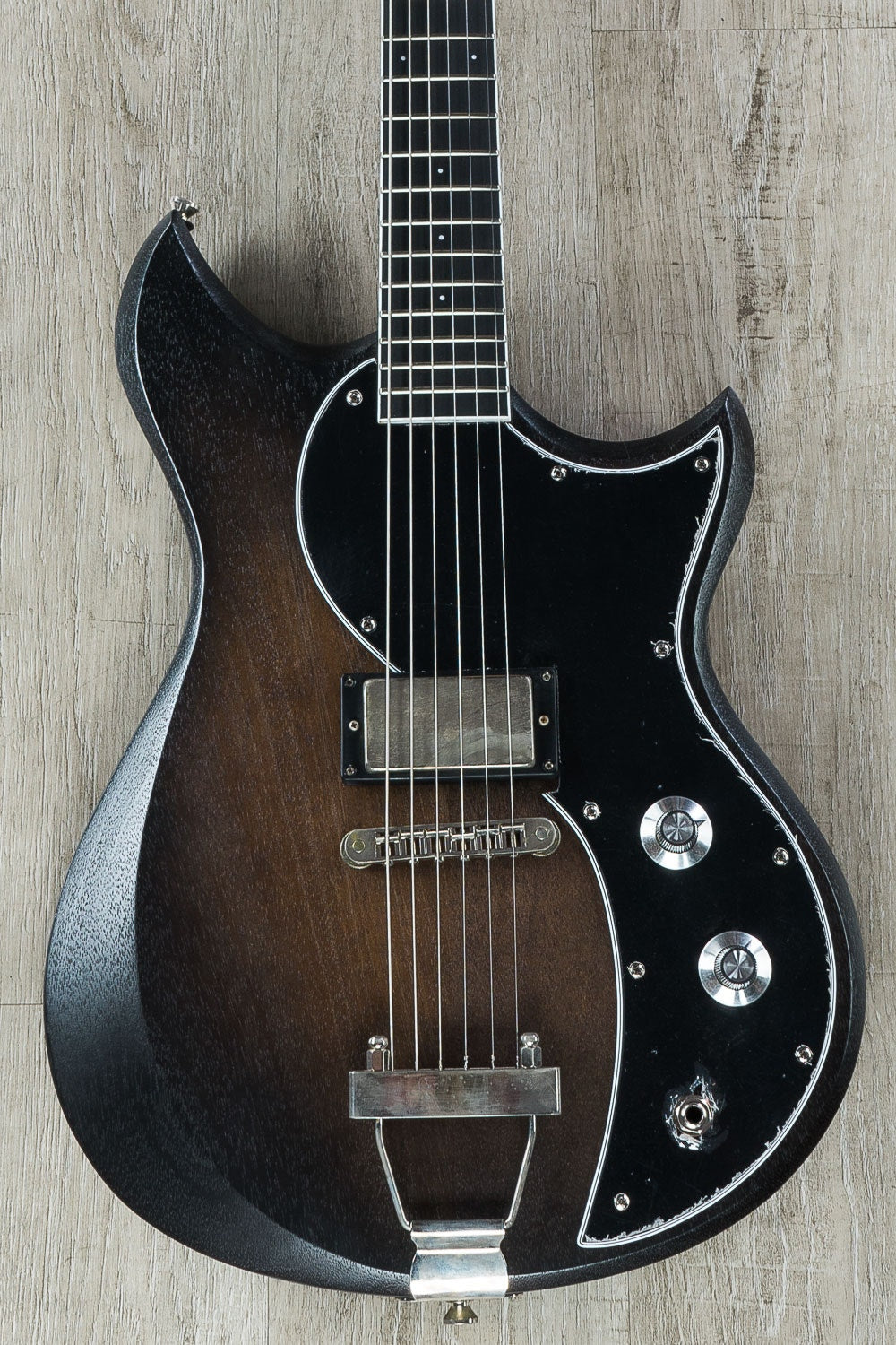 Dunable Cyclops Electric Guitar Mahogany Body Ebony Fretboard Amber Burst Satin