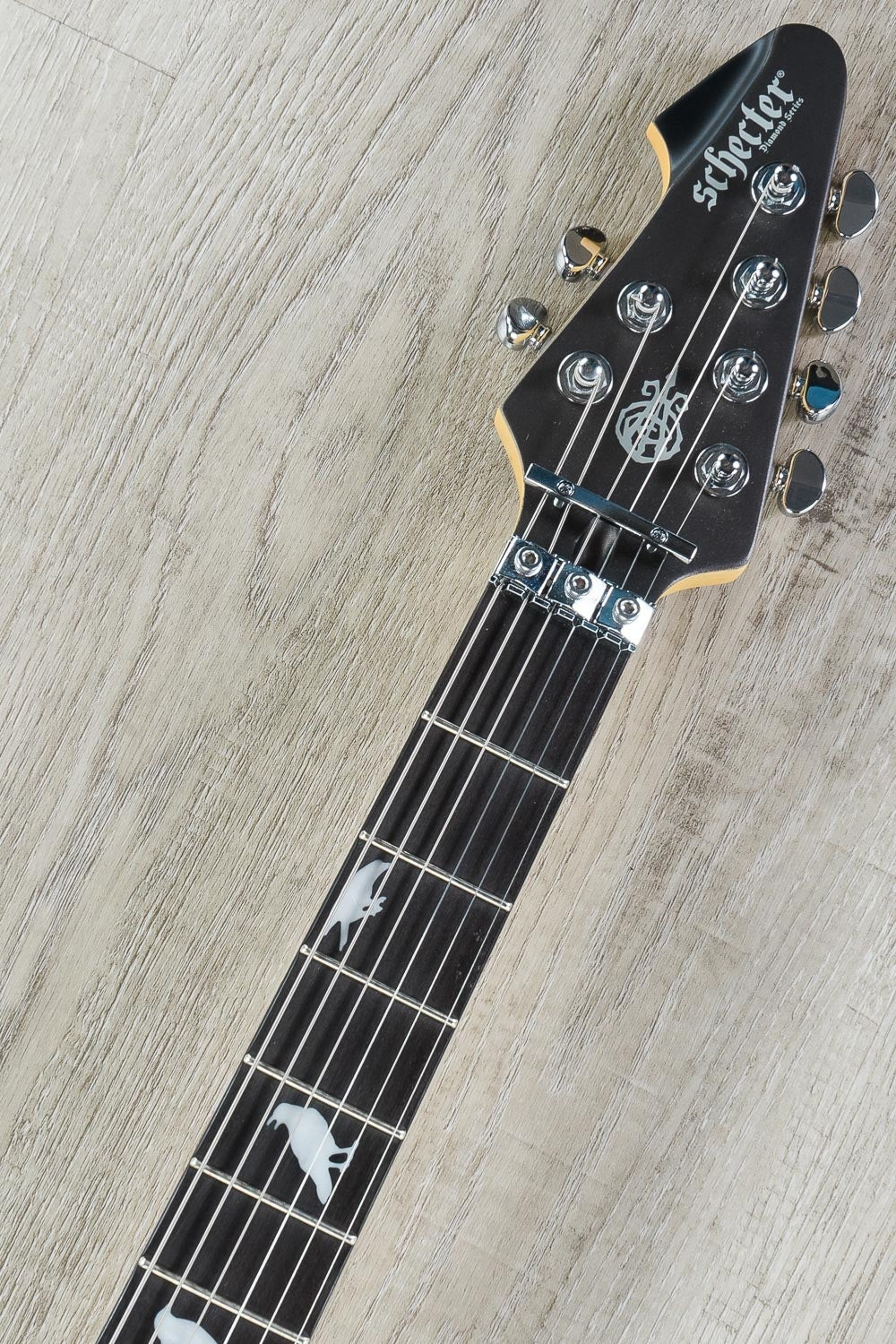 Schecter DJASHBAS-CG DJ Ashba, Sustainiac, Electric Guitar - Carbon Grey