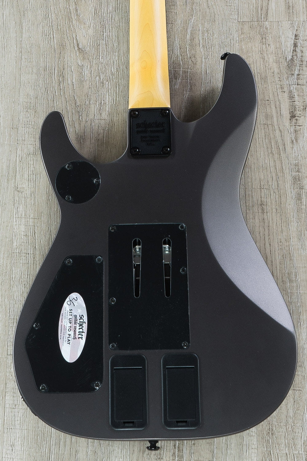 Schecter DJASHBAS-CG DJ Ashba, Sustainiac, Electric Guitar - Carbon Grey