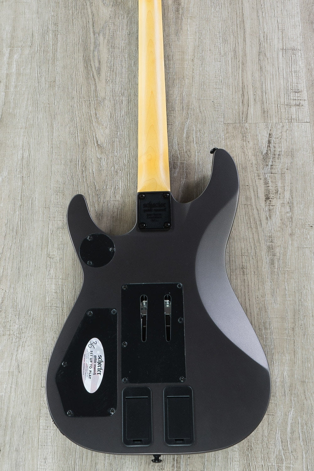 Schecter DJASHBAS-CG DJ Ashba, Sustainiac, Electric Guitar - Carbon Grey