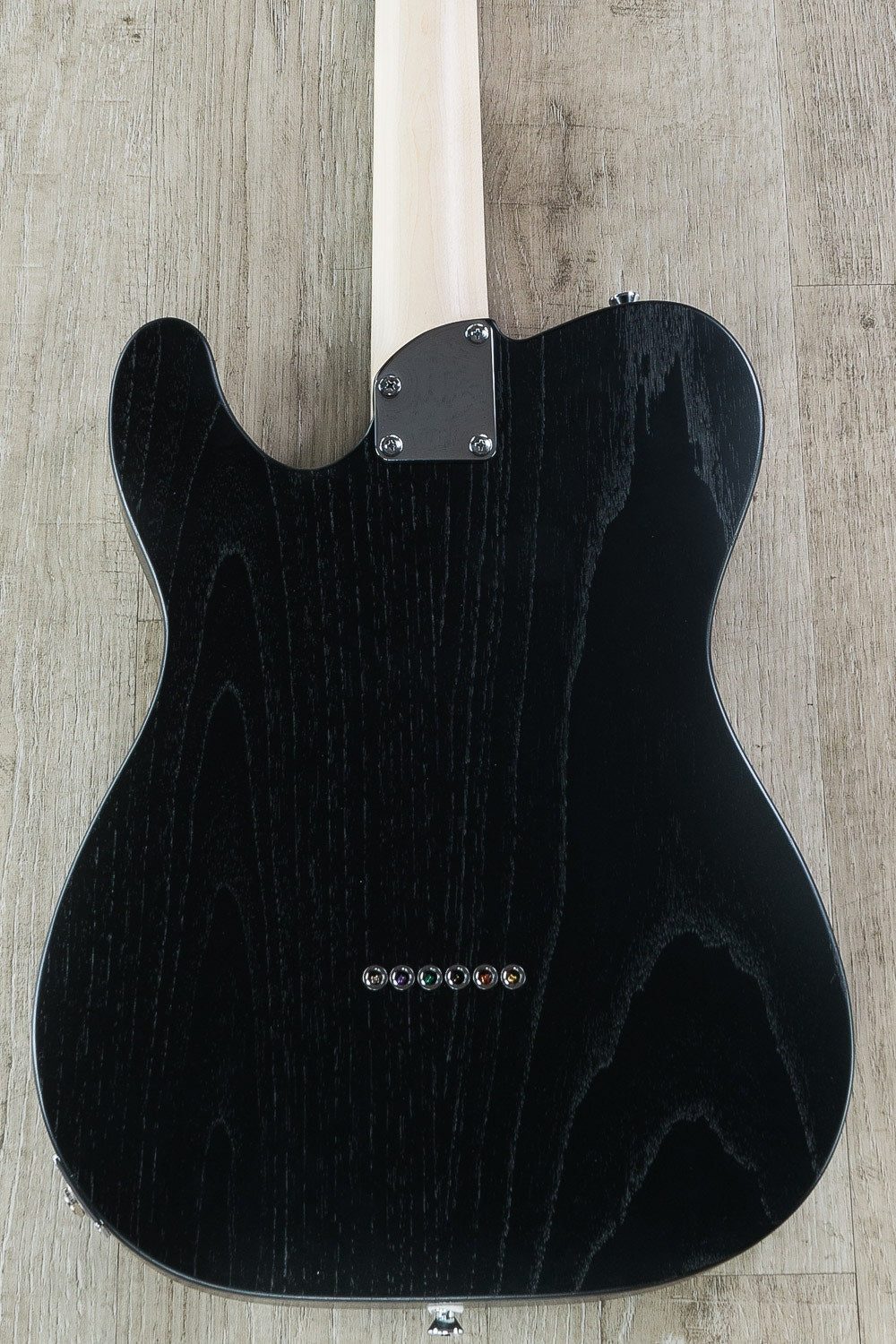Jennings Guitars Navigator Electric Guitar Swamp Ash Body Rosewood Trans Black