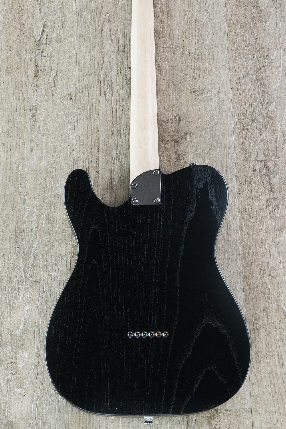 Jennings Guitars Navigator Electric Guitar Swamp Ash Body Rosewood Trans Black