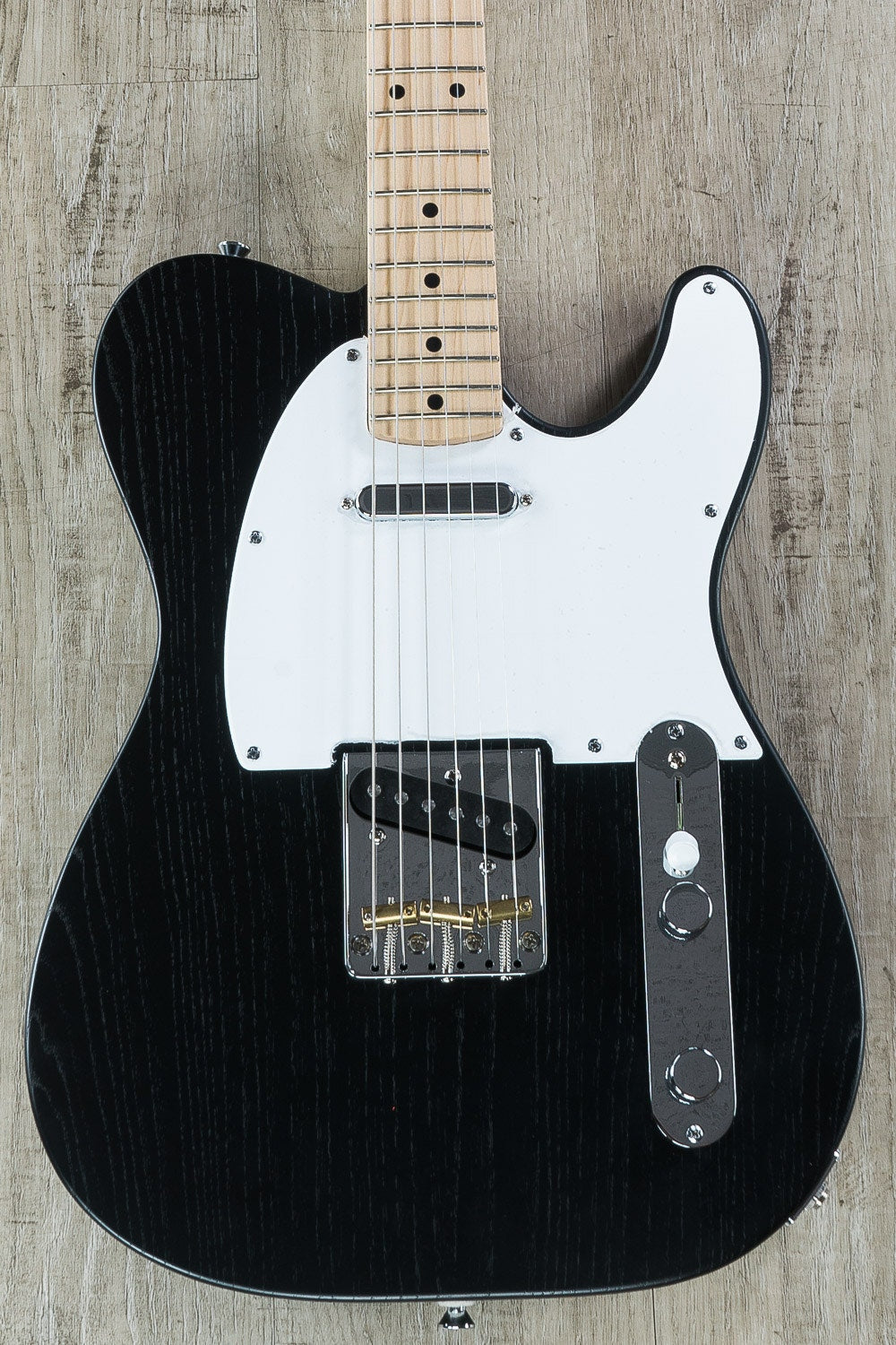 Jennings Guitars Navigator Electric Guitar Swamp Ash Body Maple Neck Trans Black