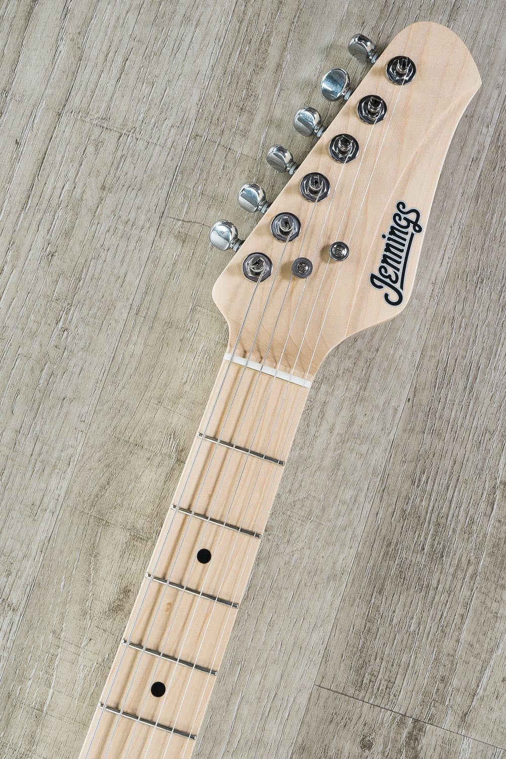 Jennings Guitars Navigator Electric Guitar Swamp Ash Body Maple Neck Trans Black
