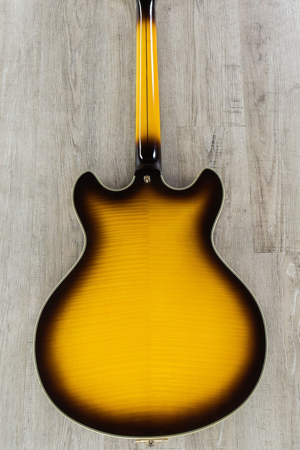 D'Angelico Excel DC Semi-Hollow Electric Guitar, Pau Ferro Fingerboard, Hard Case - Vintage Sunburst