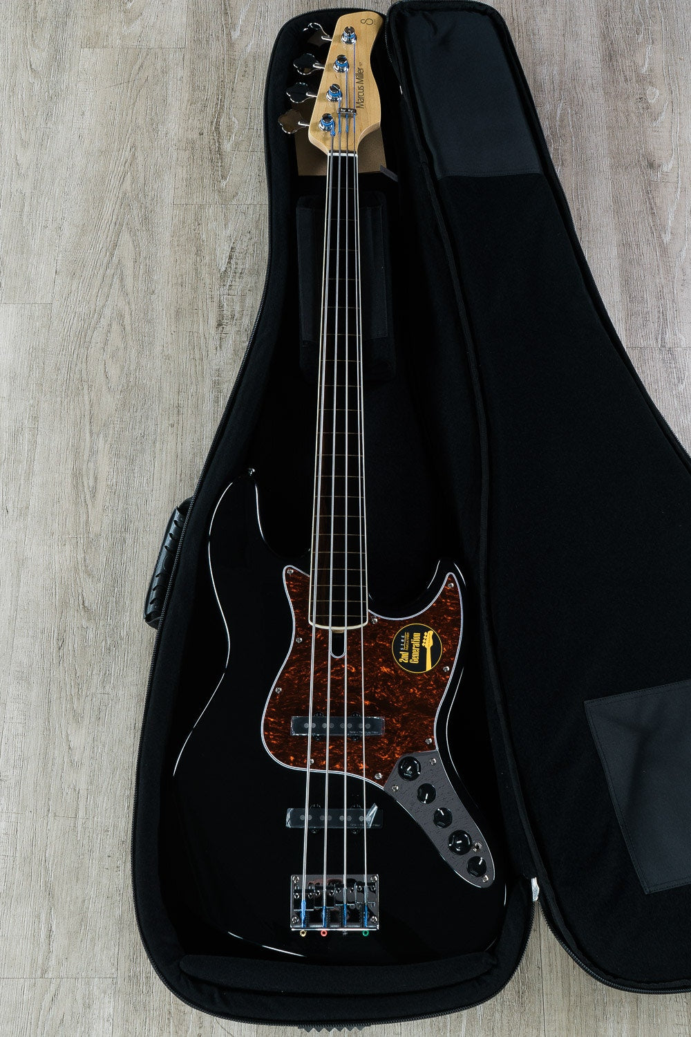 Sire Marcus Miller V7 Alder Fretless 2nd Gen 4-String Bass Guitar BK Black w/ Bag