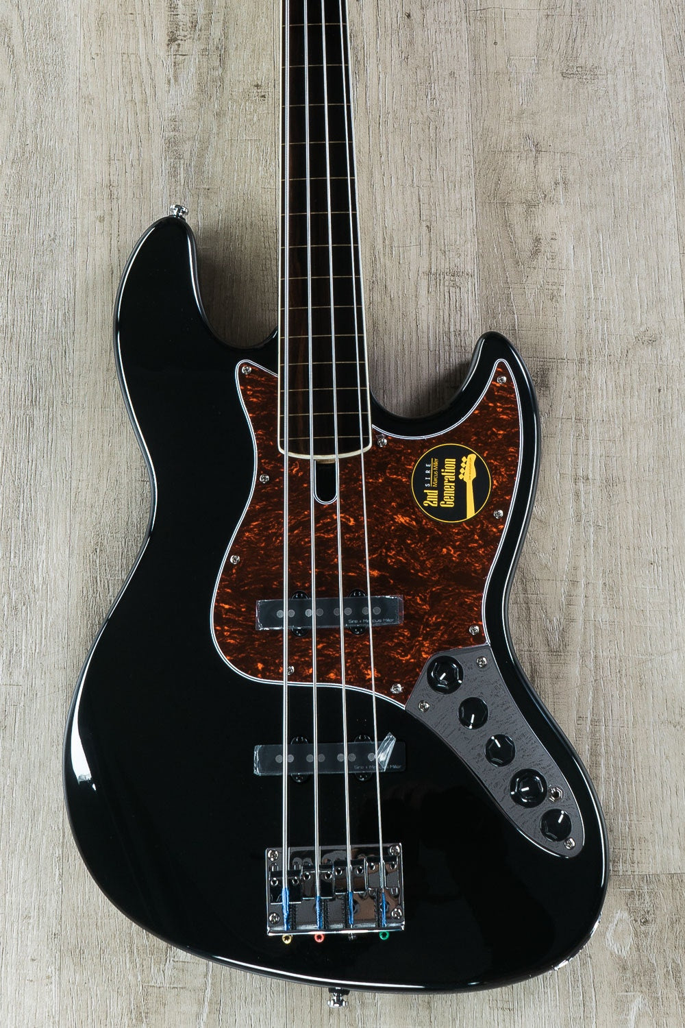 Sire Marcus Miller V7 Alder Fretless 2nd Gen 4-String Bass Guitar BK Black w/ Bag
